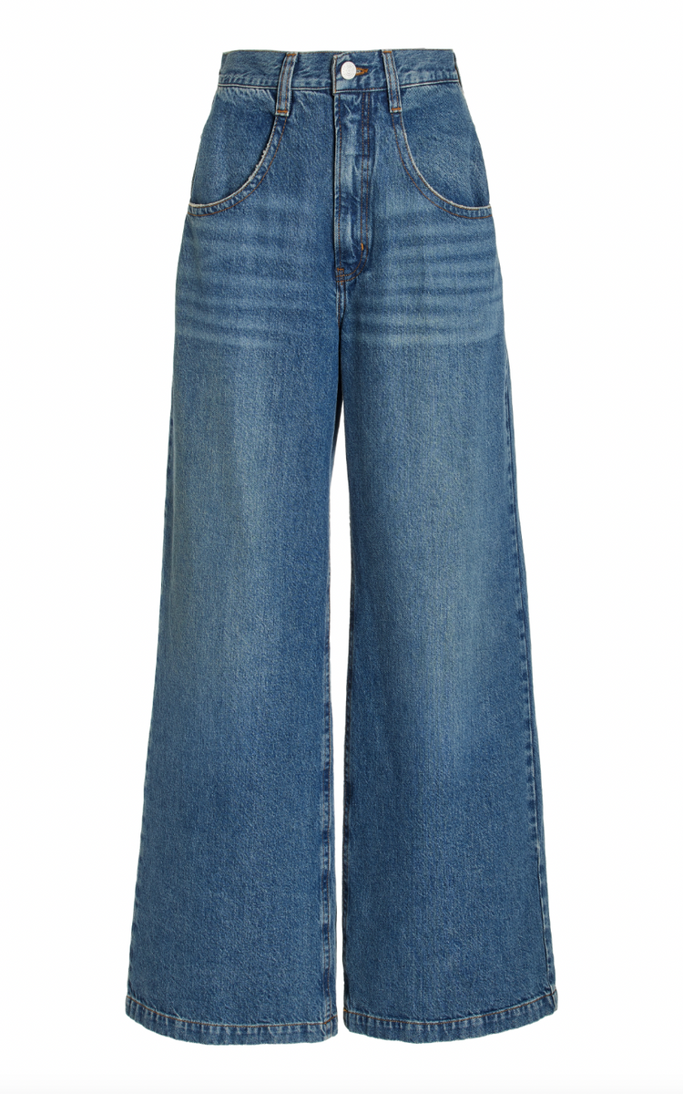 【SATIIIZ】Crepe rivet point denim pants SATIIIZ】Crepe rivet point denim pants (SATiiiZ/デニム