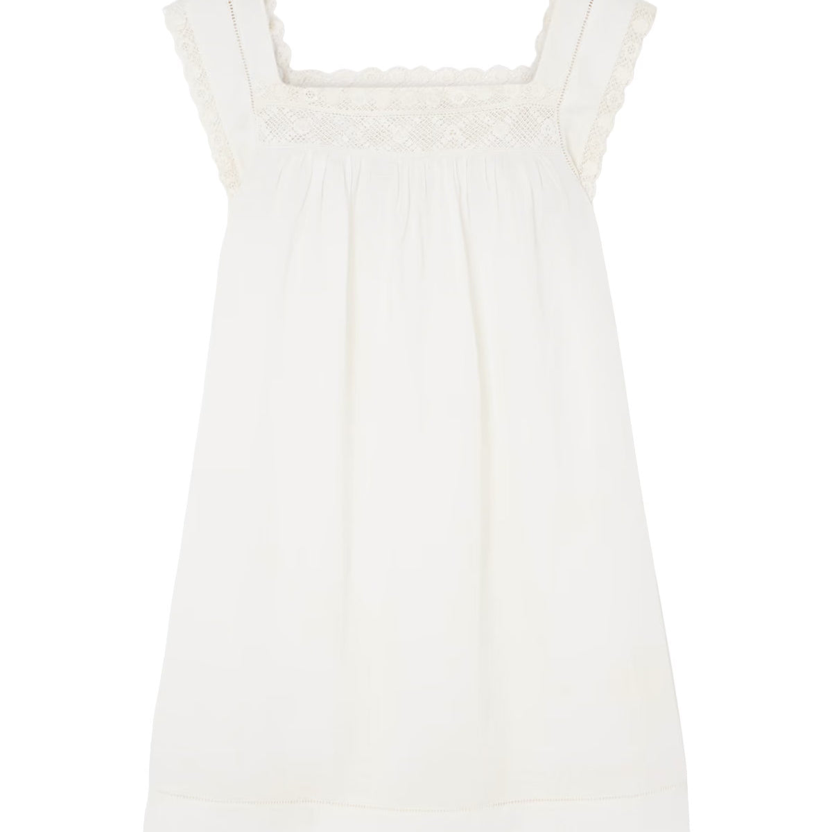 den almadia lace-detailed shift dress DEN Almadia Lace-Detailed Shift Dress