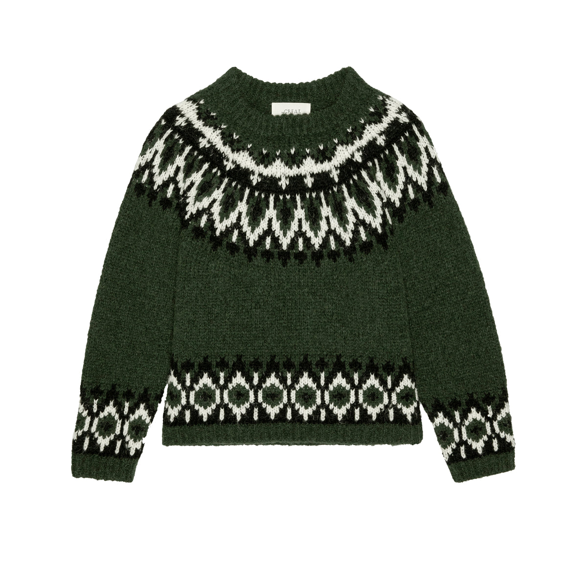 The Arctic Fairisle Pullover in Winter Pine