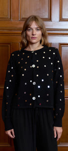 Deo Cardigan in Black