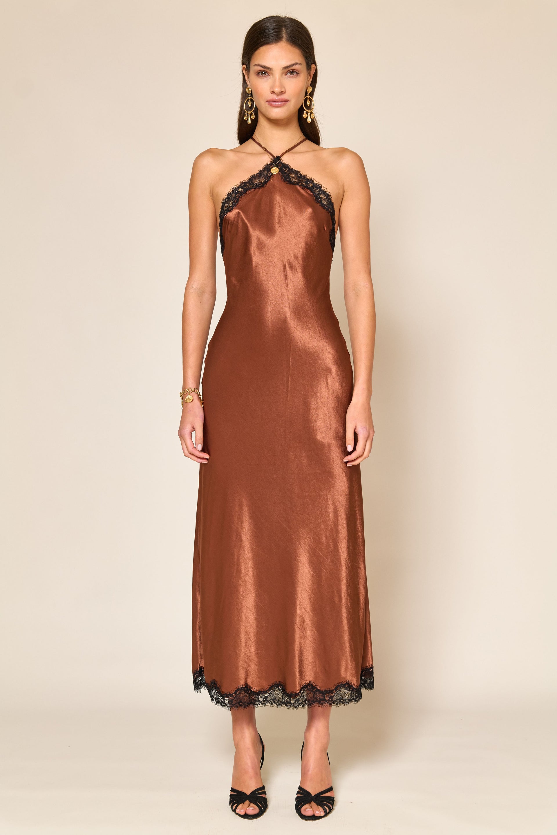Harlan Dress in Bronze Nette Harlan Dress in Bronze Nette
