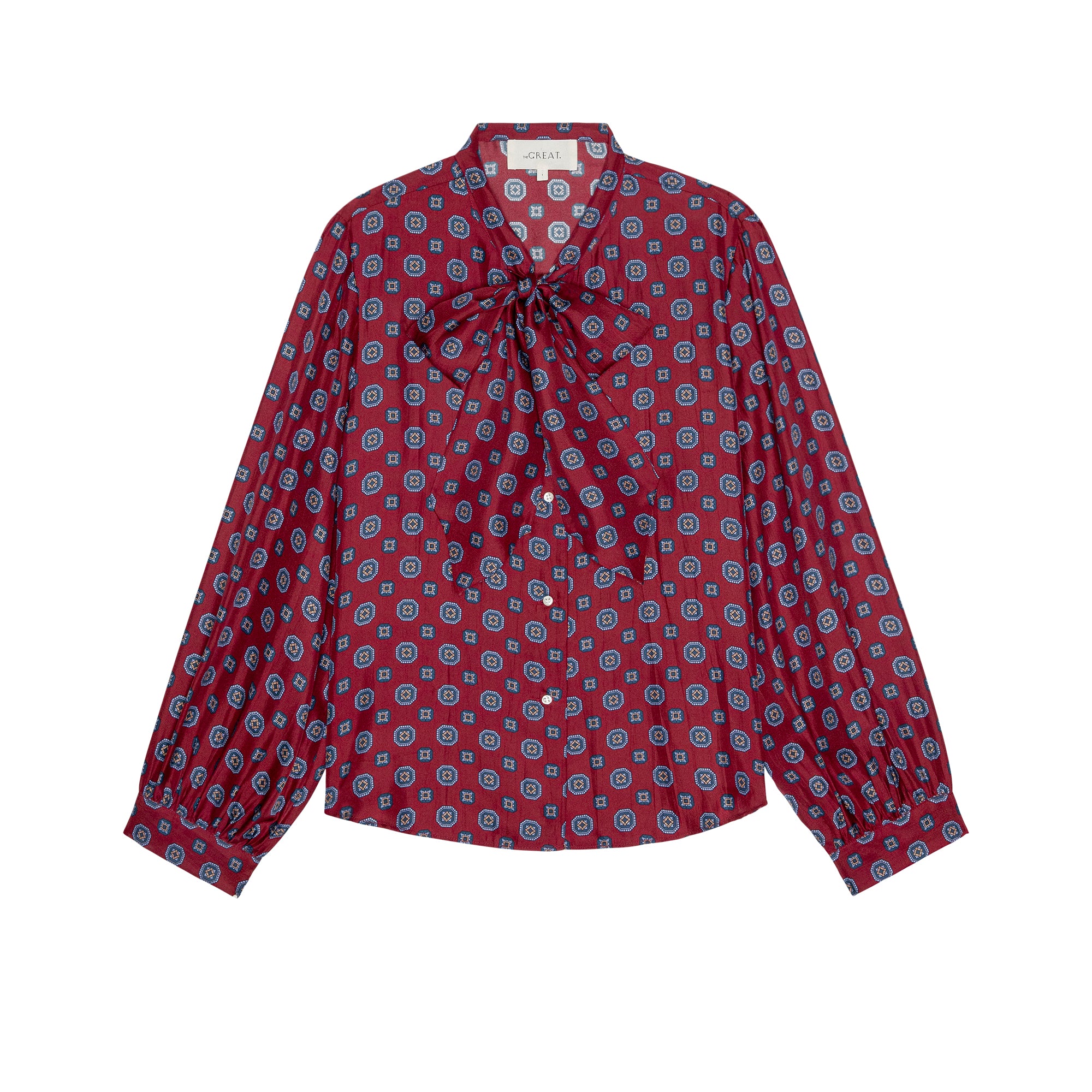 The Zenith Top in Medallion Tie Print