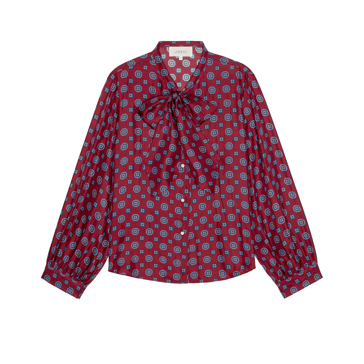The Zenith Top in Medallion Tie Print