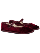 Mary Jane Satin Velvet in Calliope