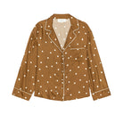 The Monogram Pajama Top in Copper Bubble Dot