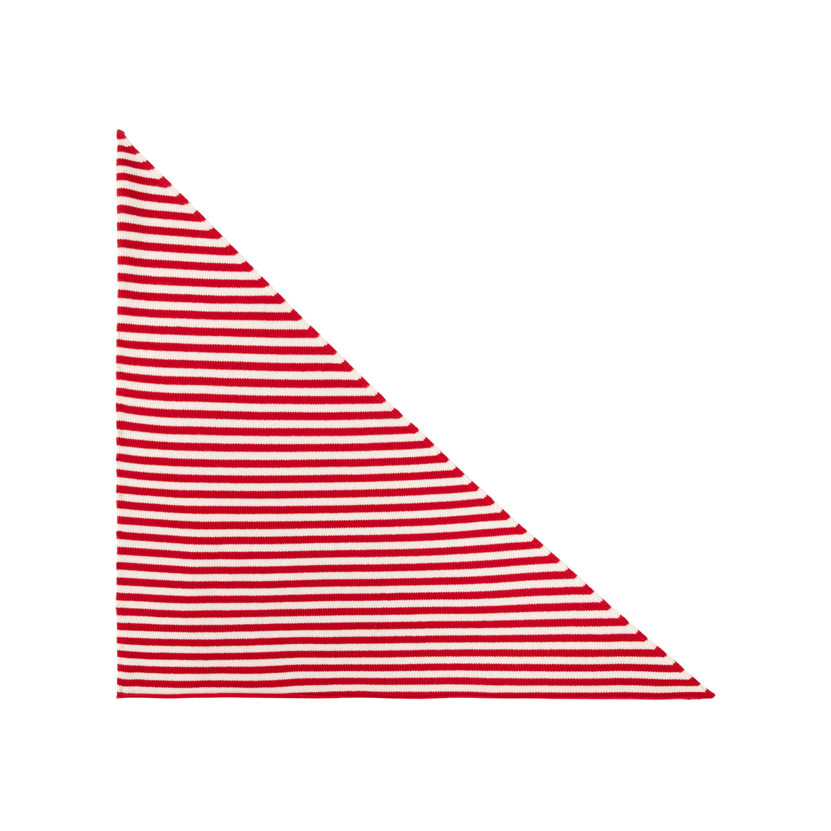 The Striped Scarf in Red & White Stripe