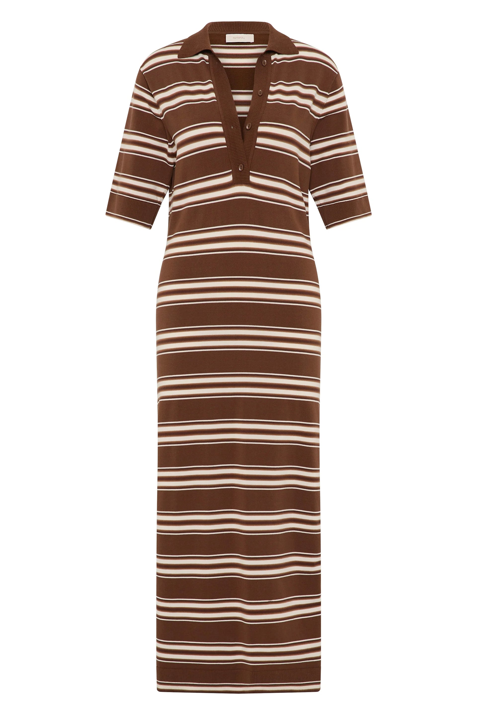 princess polly baby blue dress Ombre Pleated Spliced Knit Belted Dress in Brown Brown XXL